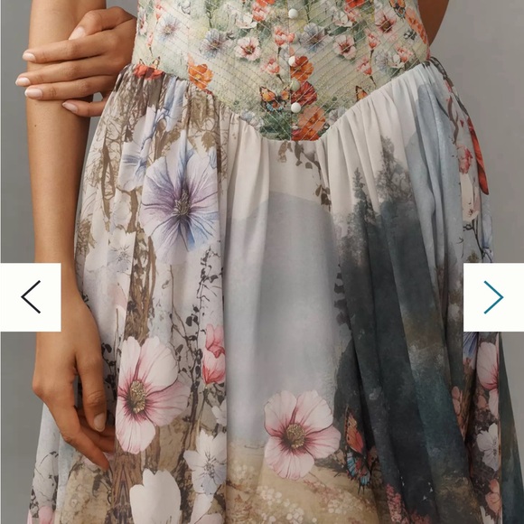 Anthropologie Floral Midi Dress - NWT - Picture 3 of 3